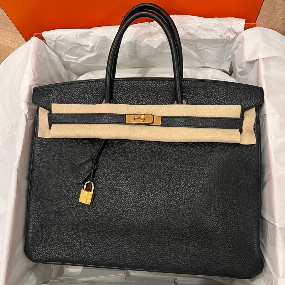 🖤 Hermès Birkin 40 Black Togo Gold Hardware | Full Set | Excellent